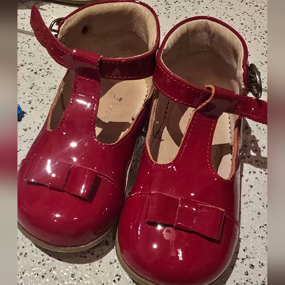 Jacadi Red Patent Leather Kids Dress Shoes